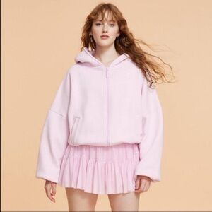 Blogilates pink Marshmallow hoodie Target exclusive XL